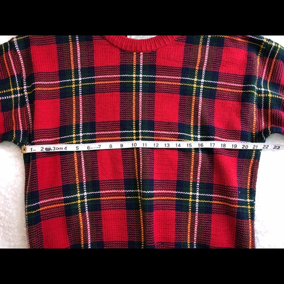John Ashford Plaid Crewneck Sweater (Vintage) - Picture 5 of 9